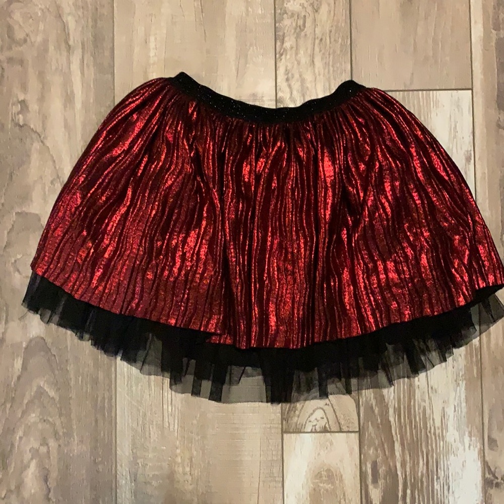 Red/ Black Flare Skirt